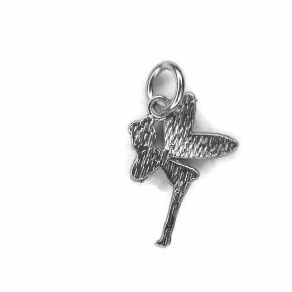 Fairy Pendant Charm .925 Sterling Silver - Picture 2 of 6